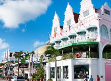 Street scene in Oranjestad, Aruba